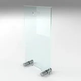 BIJON Kaminschutzgitter aus Spezial-Sicherheitsglas, Hitzeschutz Funkenschuztgitter, Ofenschutzgitter aus echtem ESG-Glas, Kamin Ofen Glas Funkenschutz FIREclassic 40 x 70 cm