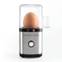 GOURMETmaxx Eierkocher für 1 Ei + Eipicker Schwarz