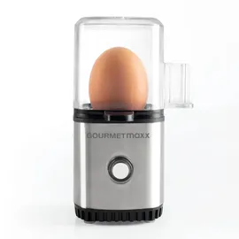 GOURMETmaxx Eierkocher für 1 Ei + Eipicker Schwarz