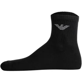Emporio Armani Sporty Sponge Sneakersocken 6er Pack Schwarz 39-46