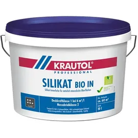 Krautol Silikatfarbe Bio Innenfarbe Weiß seidenmatt 12,5 l