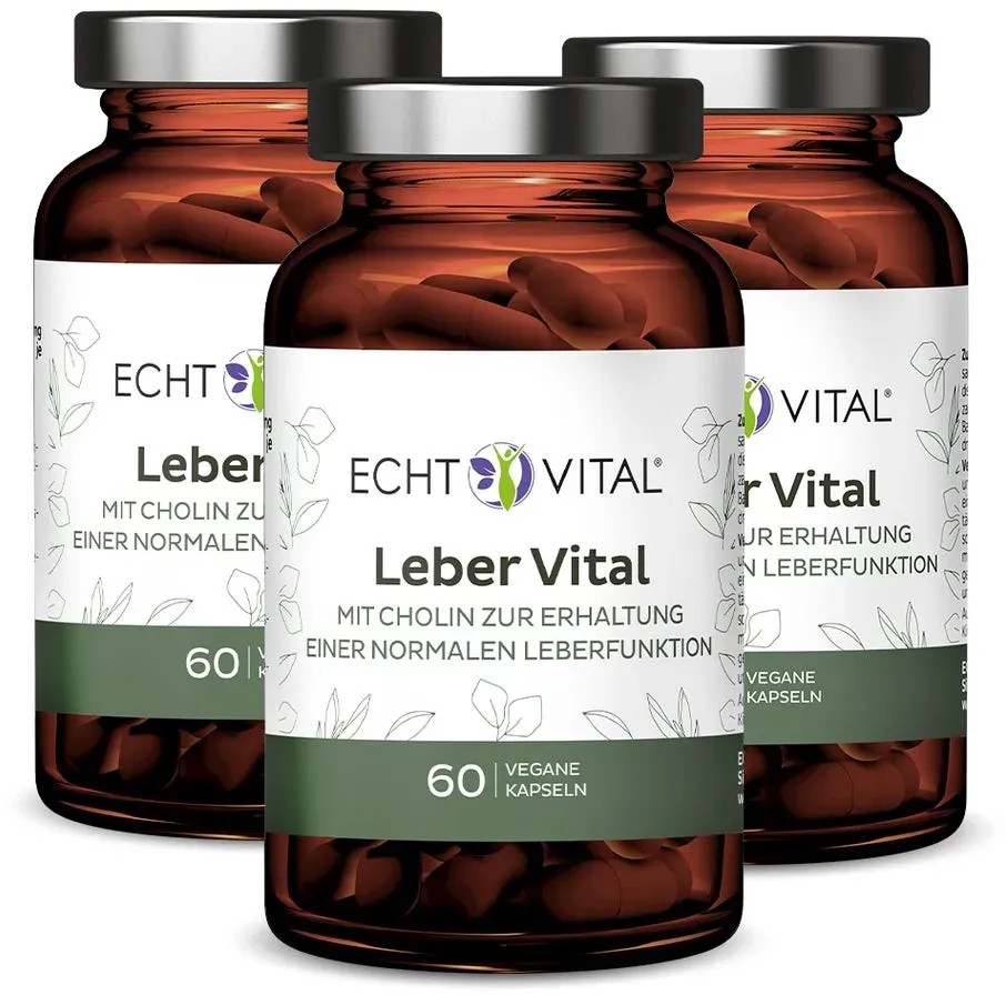 Echt Vital Leber Vital - 3 Gläser 3x60 St