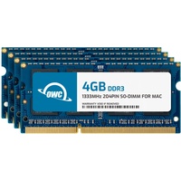 OWC - 16GB Memory Upgrade Kit - 4 x 4GB PC10600 DDR3 1333MHz SO-DIMMs für Mid 2010/2011 21,5" - 27" iMac Modelle