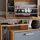 Vicco Orlando 80 x 90 x 24,2 cm 6 Fächer, 2 Schubladen blau / Eiche