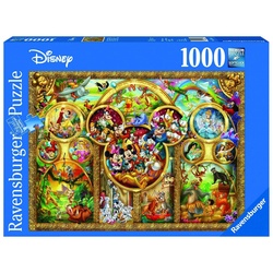 Ravensburger Puzzle 15266 Disney Die schönsten Disney Themen, 1000 Puzzleteile bunt