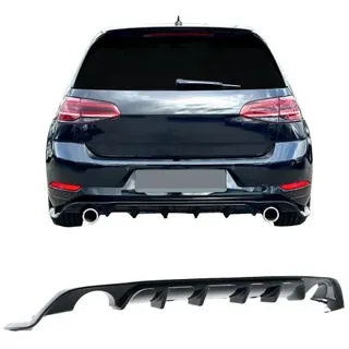 Heckdiffusor Heckansatz schwarz glänzend passend für Golf 7 Facelift, Bj.: 2017-2019 Sport Look passend für VW Golf 7 Standard ,GTI , GTD 2017-2019   (nicht passend für Golf 7 R und R-Line )