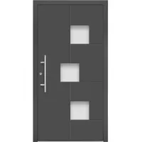 Aluminium-Haustür Moderno M530/P 110 cm x 210 cm Anthrazit Metallic Anschlag L