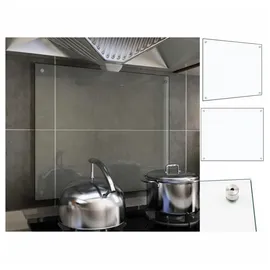vidaXL Küchenrückwand Transparent 70x60 cm Hartglas