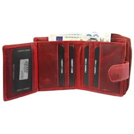 Leonardo Verrelli Damen Geldbörse Portemonnaie rot