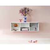 Hammel Furniture Mistral Lowboard 133 cm Weiß Glas/Holz/Metall