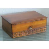 Holzprodukte Nähkästchen Nähkästchen Nähkasten Schmuckkästchen Nähkorb Nähkiste Box Holz braun