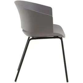 Idimex Gartenstuhl NIVEL 60 x 56 x 80 cm grau 4 St.