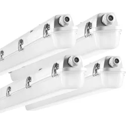 VEVOR 4er-Set LED Feuchtraumleuchte Leuchte 40W/50W/60W Wählbar 5400/6400/7400LM