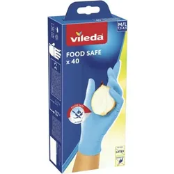 Vileda Food Safe Einweghandschuhe, 40er, mittel/gross, VIMULSENSI40GR