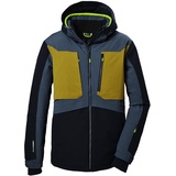 KILLTEC Herren Skijacke/Funktionsjacke mit abzippbarer Kapuze und Schneefang KSW 47 MN SKI JCKT, stahlblau, L