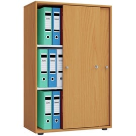 VCM my office Schiebetürenschrank XL Lona 913950 buche 2 Fachböden 70,0 x 37,0 x 110,0 cm