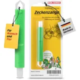 Dr. Schick Zeckenzange für Mensch und Tier - Zeckengreifer mit smartem Druckknopf - zuverlässiger Zeckenschutz zur einfachen und sicheren Entfernung von Zecken