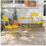 luxuskollektion Bistro Set 3-tlg. Gelb