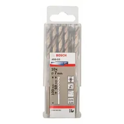 Metallbohrer HSS-Co, DIN 338, 7 x 69 x 109 mm, 10er-Pack