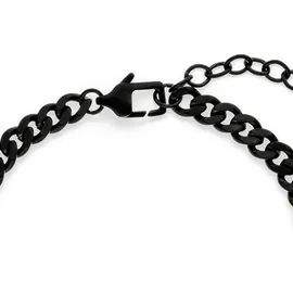 s.Oliver The Basics Armband Edelstahl Schwarz SOJ-0016-B-22 Größe 22