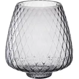 LEONARDO Windlicht GIULIA Kerzenständer Glas, grau