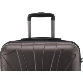 suitline Hartschalenkoffer Trolley 4-Rollen Cabin 55 cm / 34 l titan