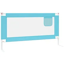 vidaXL Kleinkind-Bettschutzgitter Blau 160x25 cm Stoff