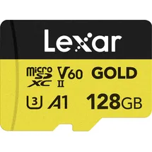 Lexar Gold MicroSDXC, UHS-II, U3, V60 Professional Speicherkarte 128 GB