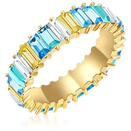 yokoamii Vergold. Ring mit Kristallen | Gr.: 54