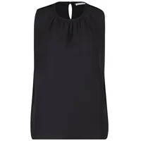 Betty & Co Blusenshirt mit Webbesatz Schwarz | XL