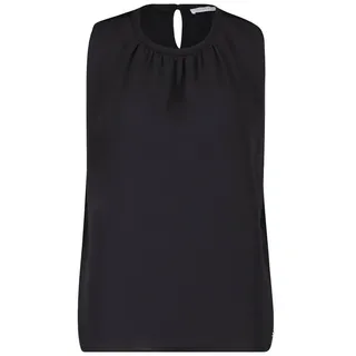 Betty & Co Blusenshirt mit Webbesatz Schwarz | XL