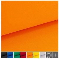 novely® Stoff BRION Mittelschwerer Köper Twill Polsterstoff, robust, waschbar, Berufskleidung, Workwear, Schutzkleidung orange