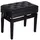Homcom Klavierhocker mit Stauraum 54,5 x 48-58 x 33 cm Schwarz