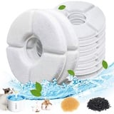 Dhohoo Katzenbrunnen Filter[4 Stück],Trinkbrunnen für Katze,Filter Katzenbrunnen,Ersatzfilter Trinkbrunnen für Katzen und Hunde, Rund,Trinkbrunnen Filter für 2-2,5 L