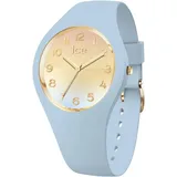 ICE-Watch ICE horizon Blue gold - Blaue Damenuhr mit Silikonarmband - 021358 (Small)