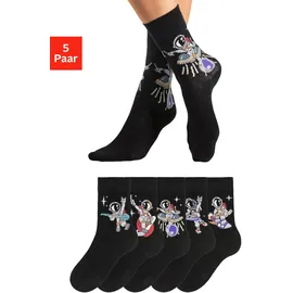 H.I.S. H.I.S Socken in 5x schwarz | Gr.: 27-30