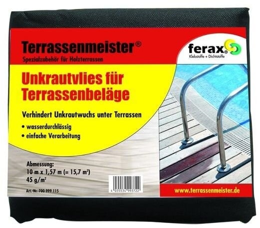 ferax Terrassenmeister Unkrautvlies 1,57 x 10 m - Stück