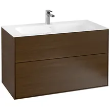 Villeroy & Boch Waschtischunterschrank 2 Auszüge 99,6 x 59,1 x 49,8 cm Braun