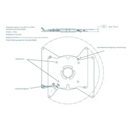Scopema Drehkonsole für Mercedes Sprinter Bj. 2006-2018 / VW Crafter Bj. 2006-2016, Originalsitz, Beifahrerseite