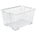 Evo Aufbewahrungsbox 140l, transparent/weiß (10150)