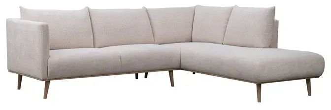 JAKOBSEN COPENHAGEN Ecksofa Mille Stoff Beige Ecru