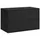 Badplaats Waschbeckenunterschrank Mali 2 Schubladen 80 x 49 x 46 cm Schwarz Matt