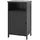 Costway Badschrank mit Tür und Regal 40 x 70 x 30 cm Schwarz