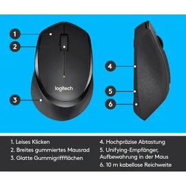 Logitech M330 Silent Plus schwarz