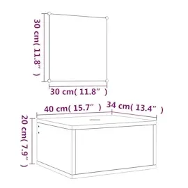 vidaXL Badmöbel-Set Eichen-Optik 2-tlg. Braun