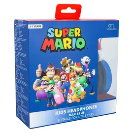 OTL Super Mario Friends Rot/Blau Kinder-Kopfhörer