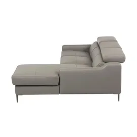 Uno Eckcouch Leder 2-Sitzer Beige