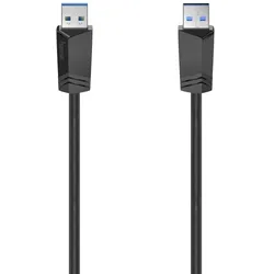 Hama 00200624 USB Kabel 1,5 m USB A Schwarz