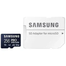 Samsung PRO Ultimate R200/W130 microSDXC 256GB Kit, UHS-I U3, A2, Class 10 (MB-MY256SA/WW)