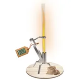 edenoutdoor Pelletfackel Ø 75 cm Weiß